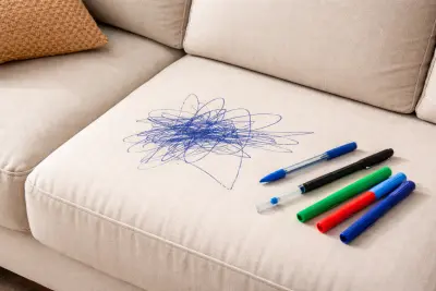 Jak usunąć plamę po długopisie z kanapy?