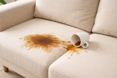 Jak usunąć plamę z kawy z kanapy? Sprawdzone sposoby