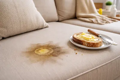 Jak usunąć tłustą plamę z kanapy? Sprawdzone sposoby i kiedy warto zlecić pranie tapicerki