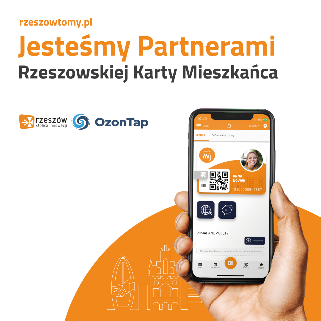 Rzeszowska Karta Mieszkańca – partner OzonTap