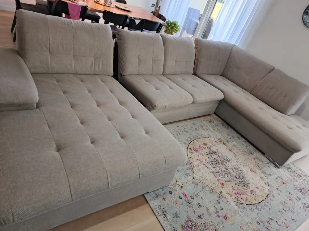 Pranie narożnika – rezultat