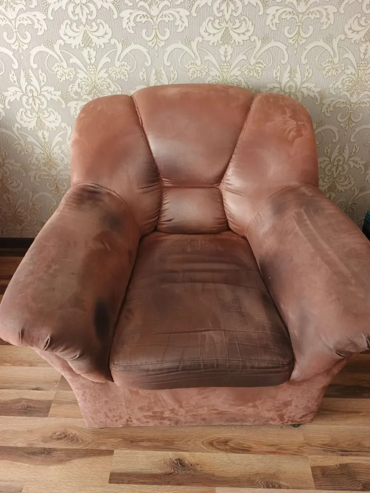 Fotel flock – przed praniem