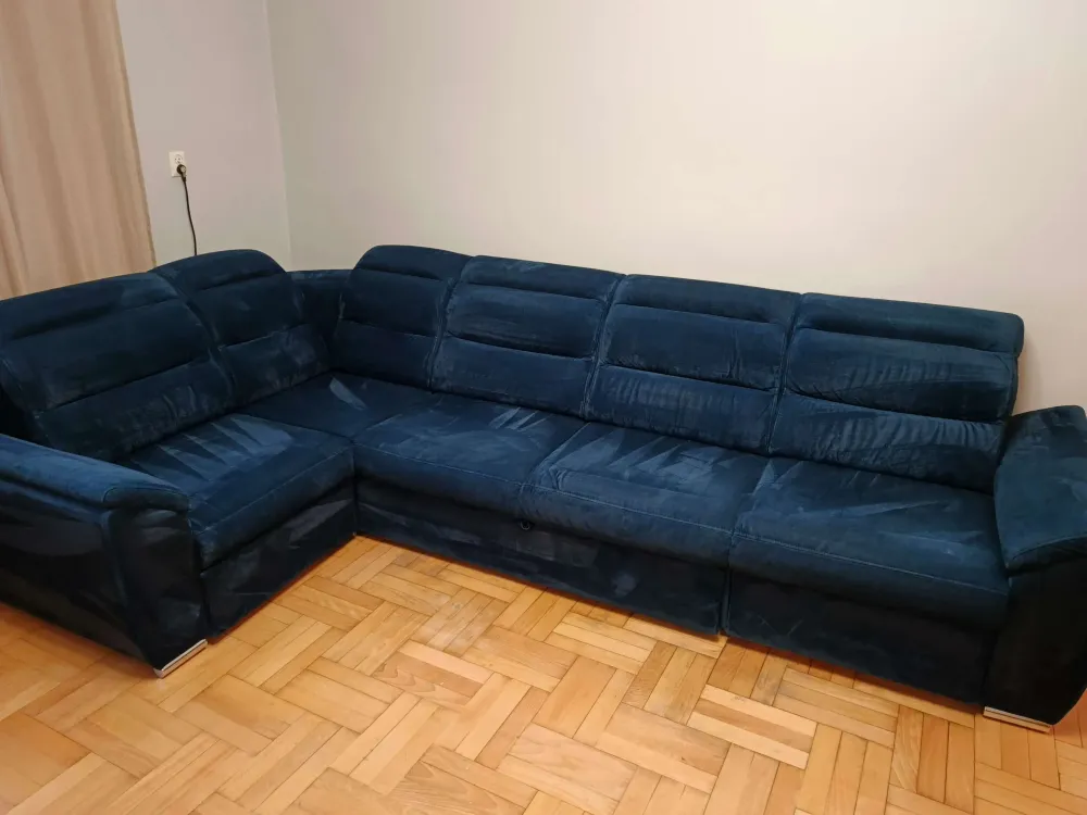 Narożnik welurowy Rzeszów – po